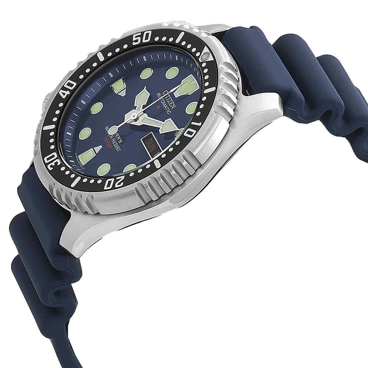 Citizen Promaster Sea Automatic Blue Dial Men`s Watch NY0040-17L - Dial: Blue, Band: Blue, Bezel: Black