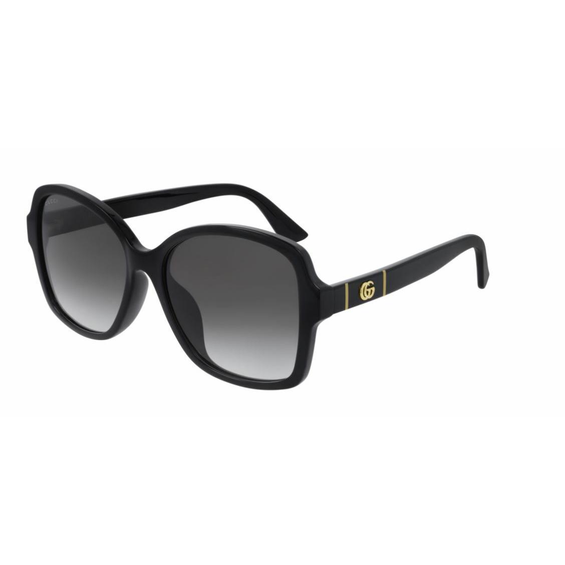 Gucci GG 0765SA 001 Black/gray Gradient Butterfly Women Sunglasses