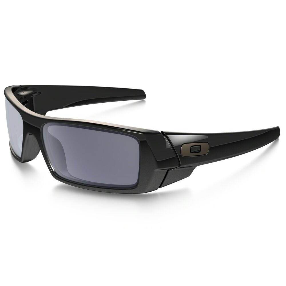 Oakley Gascan Sunglasses 03-471 Polished Black Frame Grey Lens 60 mm