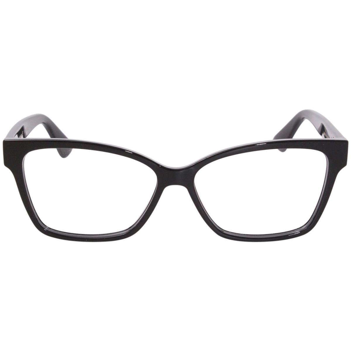 Gucci Gucci-logo Women`s GG0634O 001 Black Full Rim Rectangular Eyeglasses 55mm - Frame: Black