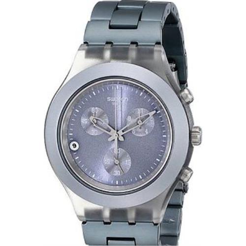 Swatch Irony Chronograph Full Blooded Smoky Gray Watch Date SVCM4007AG