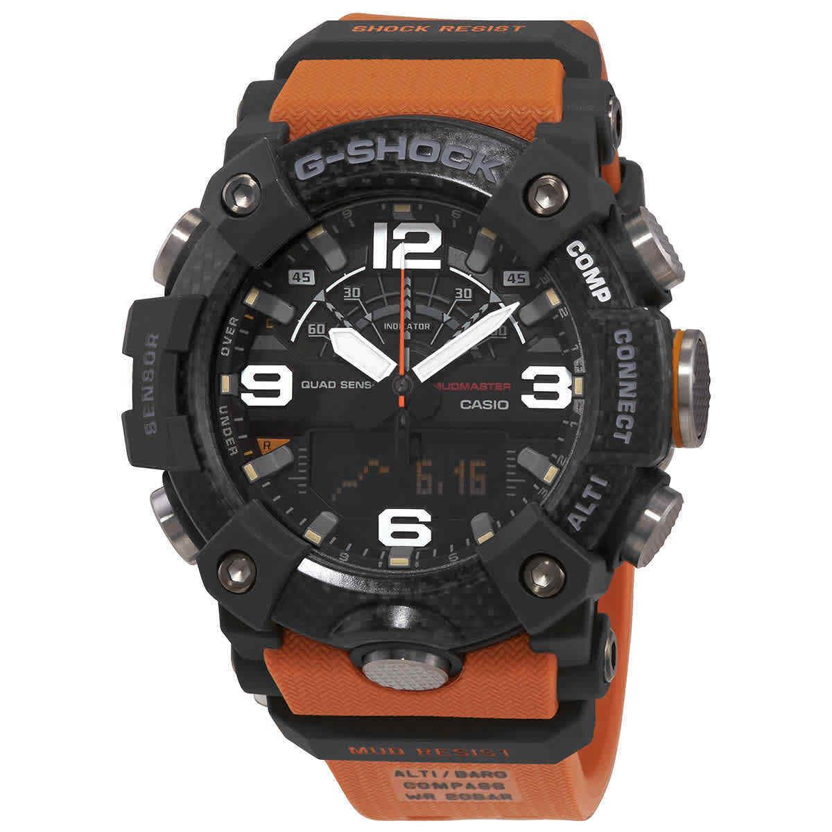 Casio G-shock Chronograph Analog-digital Black Dial Mudmaster Men`s Watch