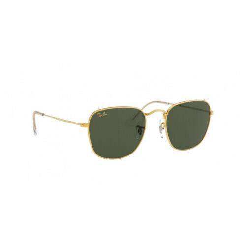 Ray-ban Frank Legend Gold Metal Green 51 mm Sunglasses RB3857 919631 51 - Frame: Gold, Lens: Green
