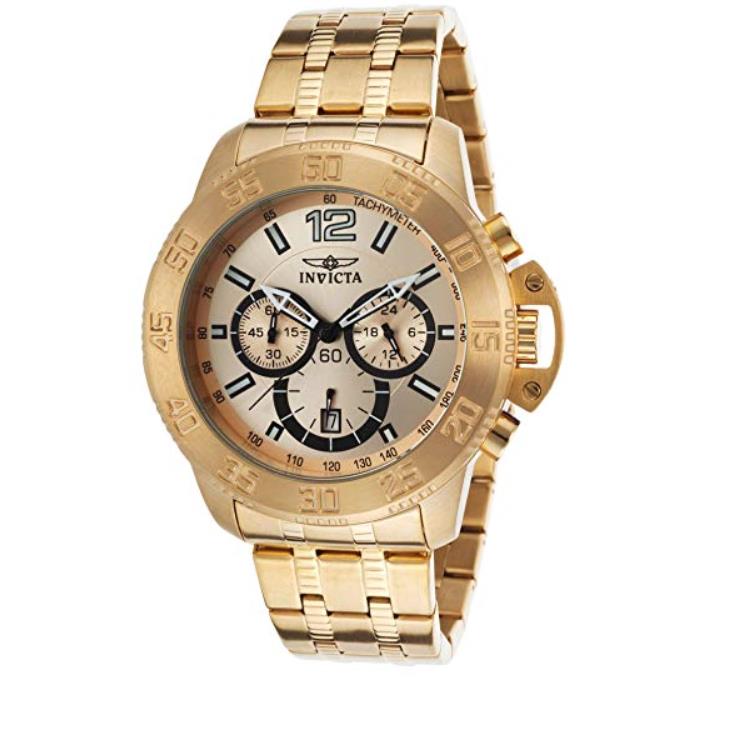 Invicta Men`s Gold Specialty Stainless Steel Watch 1638