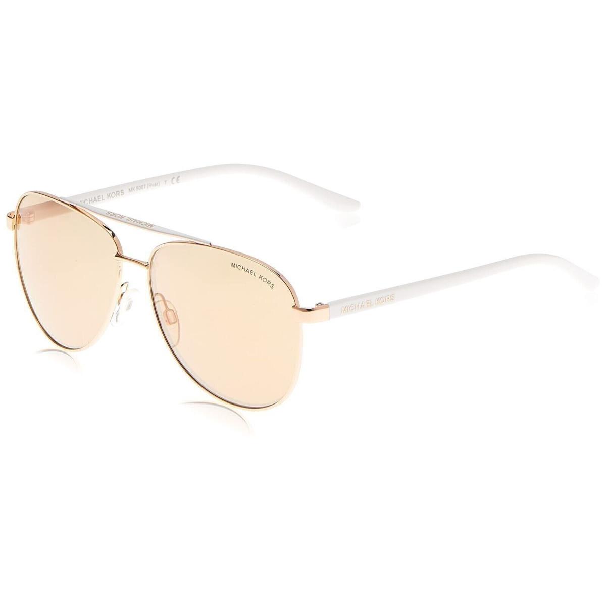 Michael Kors MK5007 1080R1 Rose Gold Hvar Pilot Sunglasses Lens Category 2 Lens