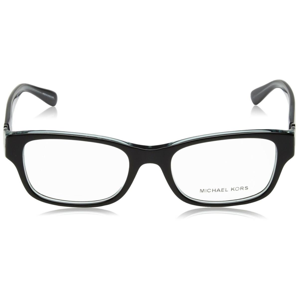 Michael Kors Ravenna Women`s MK 8001 3001 Black On Blue Crystal Eyeglasses