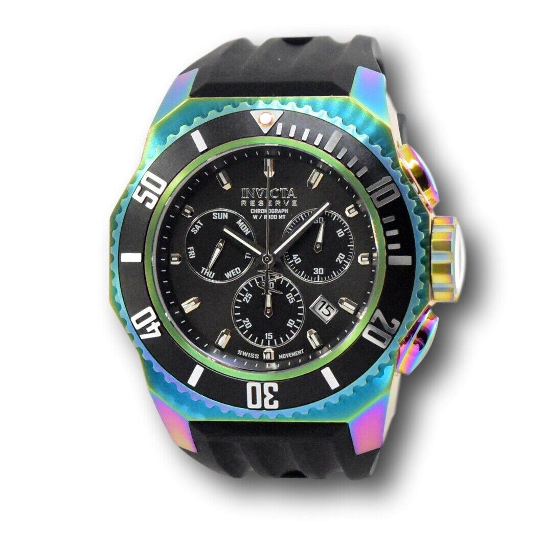 Invicta Reserve Russian Diver Men`s 52mm Iridescent Chronograph Watch 25734