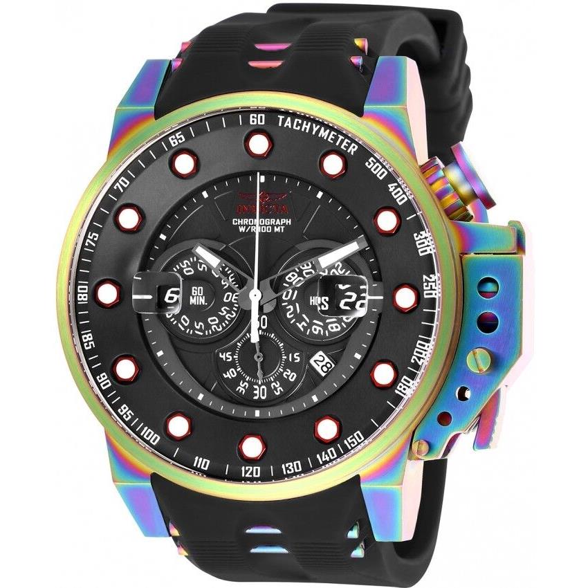 Mens Invicta 25276 50mm I Force Bomber Chronograph Silicone Strap Watch