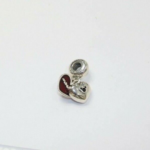 Pandora Charm Disney Enamel Mickey Minnie Heart 791441NCK