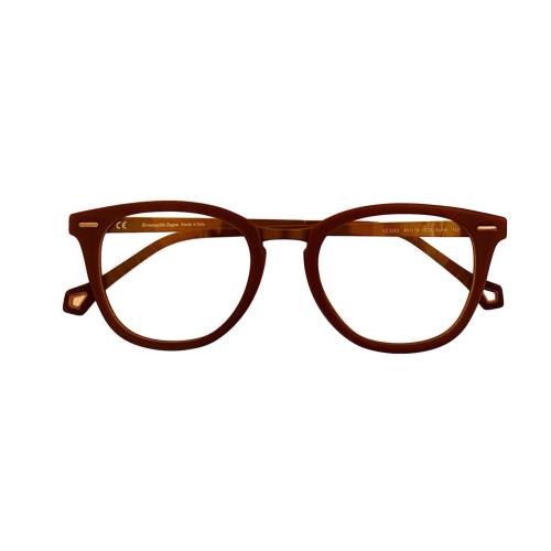 Ermenegildo Zegna eyeglasses  - Brown Frame, Clear dummy Lens 3