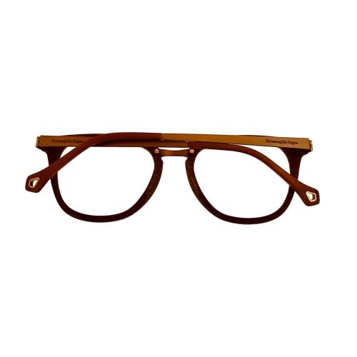Ermenegildo Zegna eyeglasses  - Brown Frame, Clear dummy Lens 4