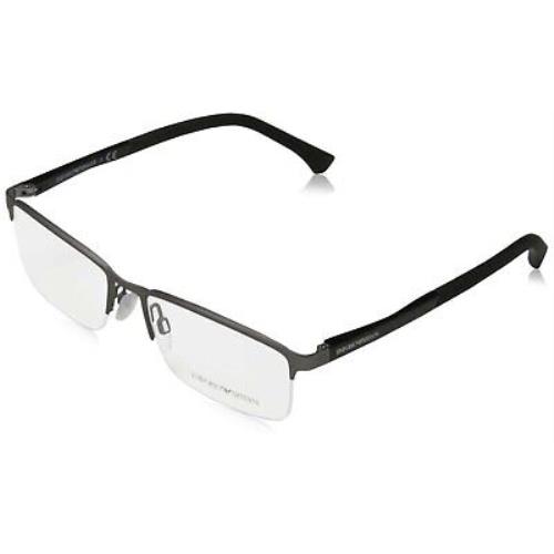 Emporio Armani Men`s Eyeglass Frames Gunmetal Rubber EA1041-3130-55