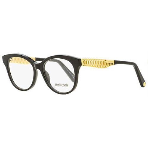 Roberto Cavalli Oval Eyeglasses RC5090 001 Black/gold 52mm 5090