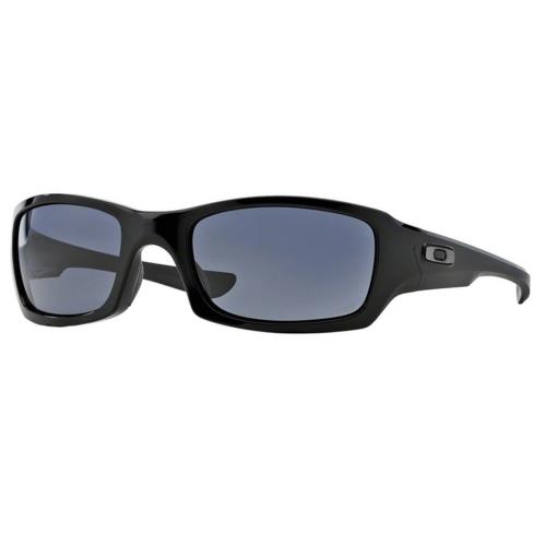 Oakley Fives Squared Grey Lens Polished Black Sunglasses OO9238-04 54