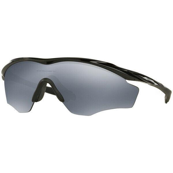 Oakley M2 Frame XL Gray Polarized Polished Black Sunglasses OO9343-09 45
