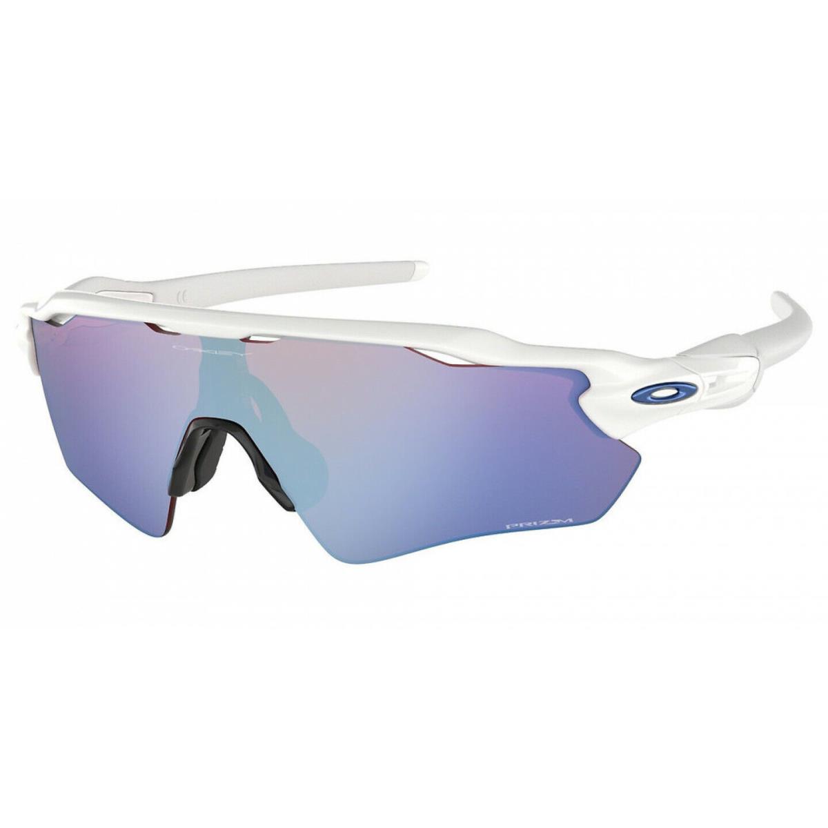 Oakley Radar EV Path Prizm Purple Polished White Sunglasses OO9208-47 38 - Frame: White, Lens: Purple