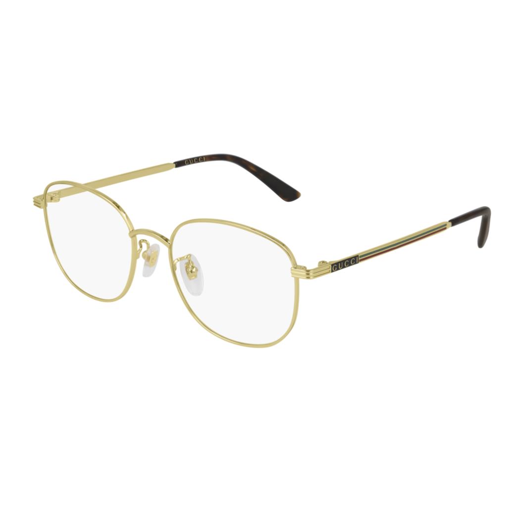 Gucci GG 0838OK 002 Gold Soft Square Unisex Eyeglasses