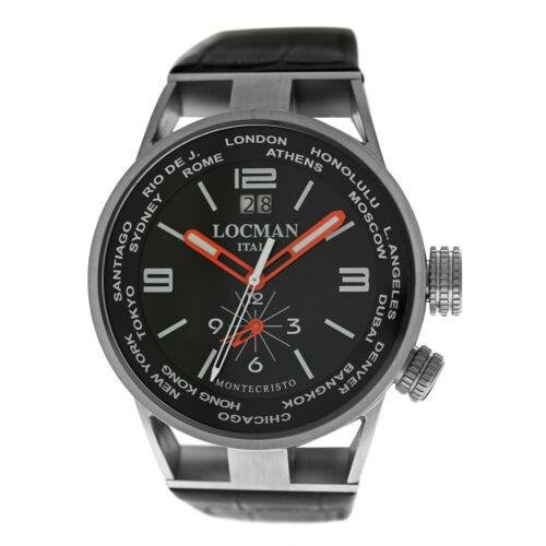 Locman Montecristo Ref. 508 Gmt World Titanium Men`s Quartz 44MM Watch