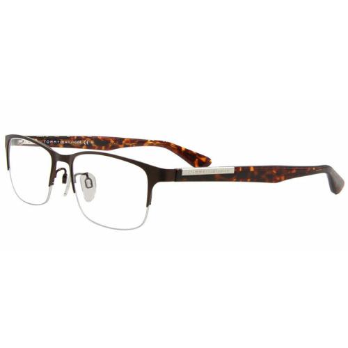 Tommy Hilfiger eyeglasses  - Brown Frame, Matte Brown Manufacturer 1