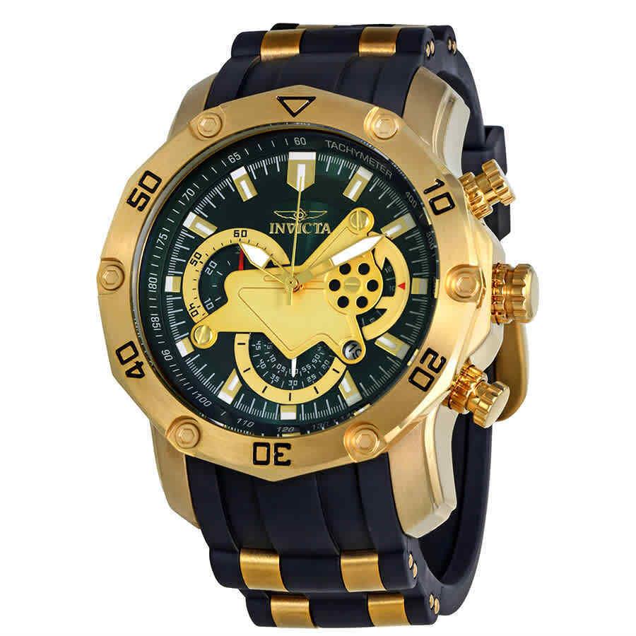 Invicta Pro Dive Chronograph Green Dial Men`s Watch 23425