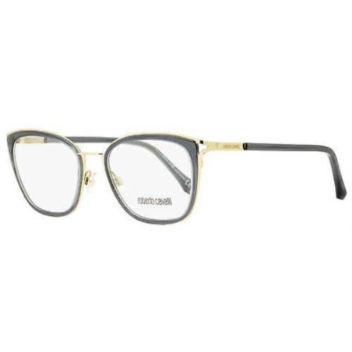 Roberto Cavalli Rectangular Eyeglasses RC5071 Maremma 020 Gold/transparent Gray - Gold/Transparent Gray, Frame: Gold/Transparent Gray, Lens: Clear