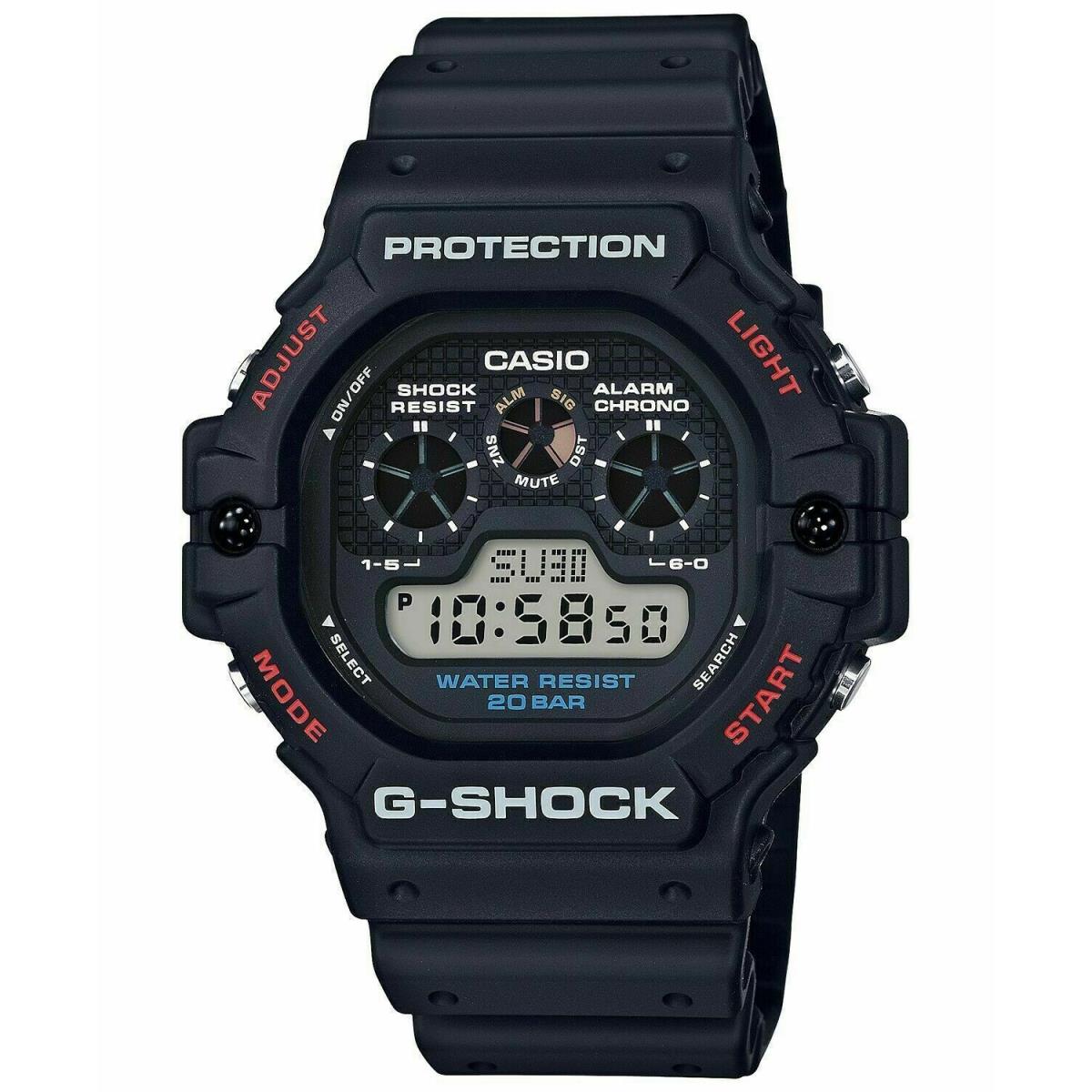 Casio G-shock Water Resistant Digital Black Dial Men`s Watch DW5900-1D