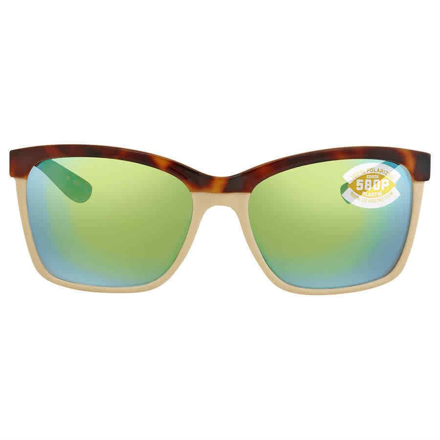 Costa Del Mar Anaa Green Mirror Polarized Polycarbonate Ladies Sunglasses Ana