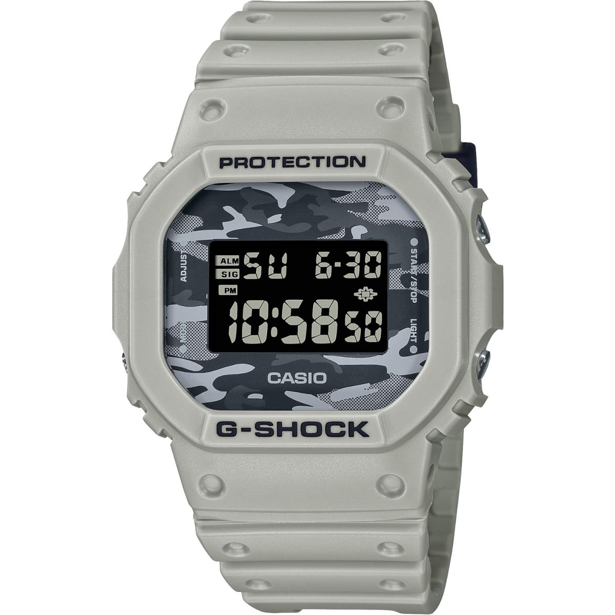 Casio Men`s G-shock Grey Camouflage Digital Resin Strap Watch DW5600CA-8