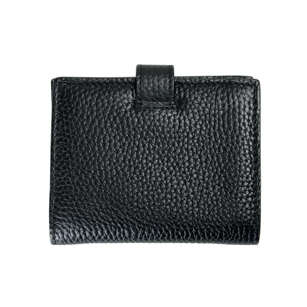 Burberry Unisex Black Perforated Leather Bifold Wallet