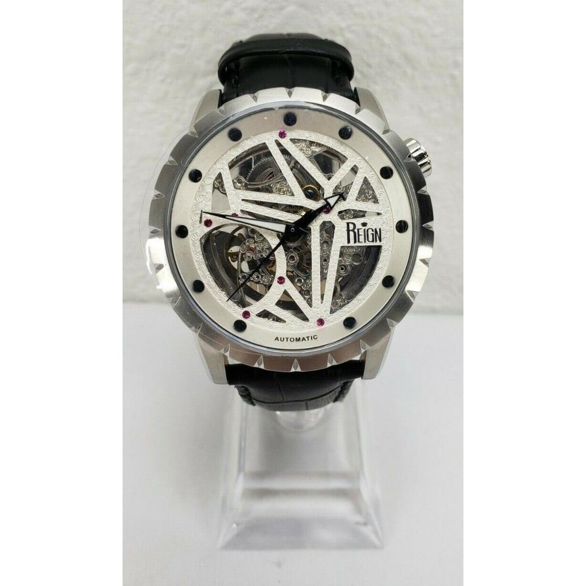 Reign Xavier Automatic Skeleton Leather Band Watch RN3901