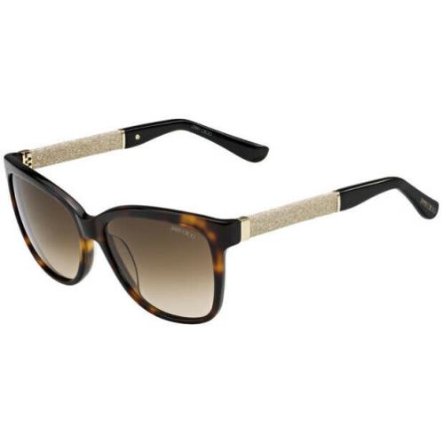 Jimmy Choo Cora/s FA5/JD Havana Glitter Gold/brown Gradient Sunglasses