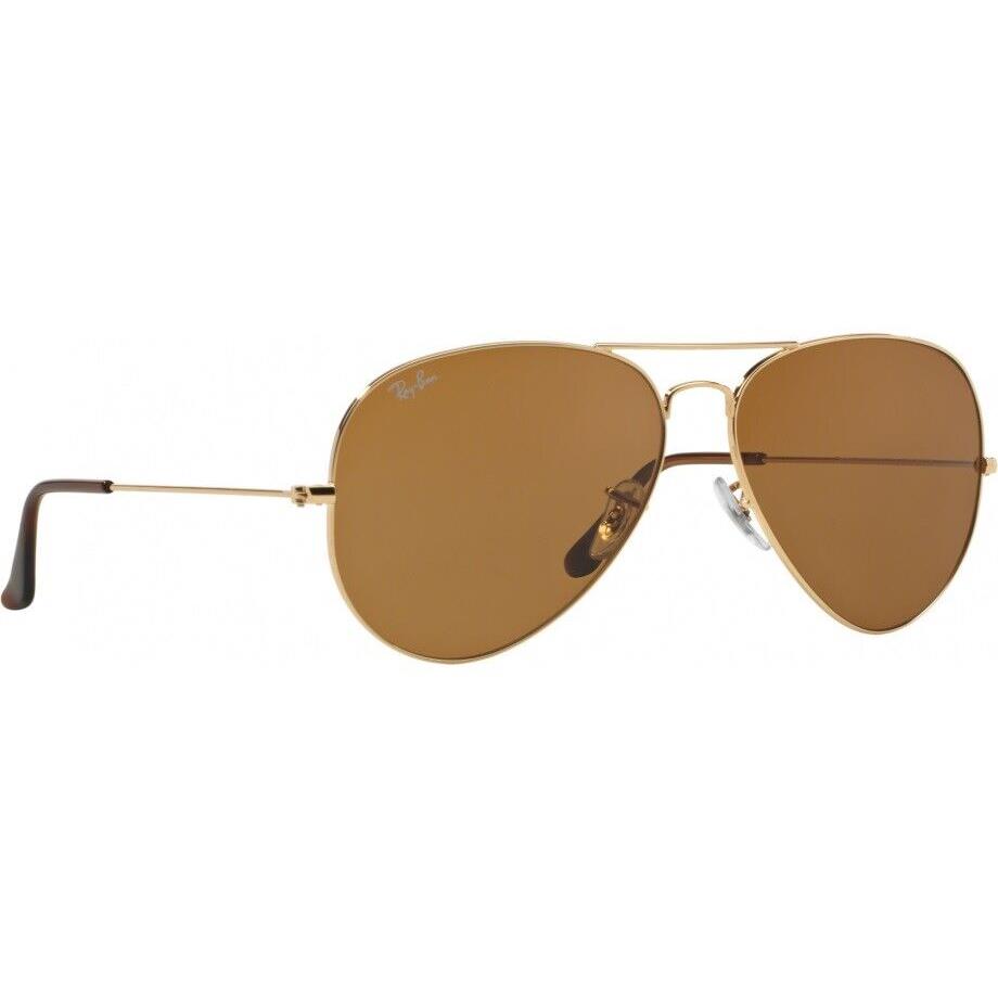 Ray Ban Sunglasses Outdoor Fashion Aviator RB3025 001/33 Gold Brown Lens