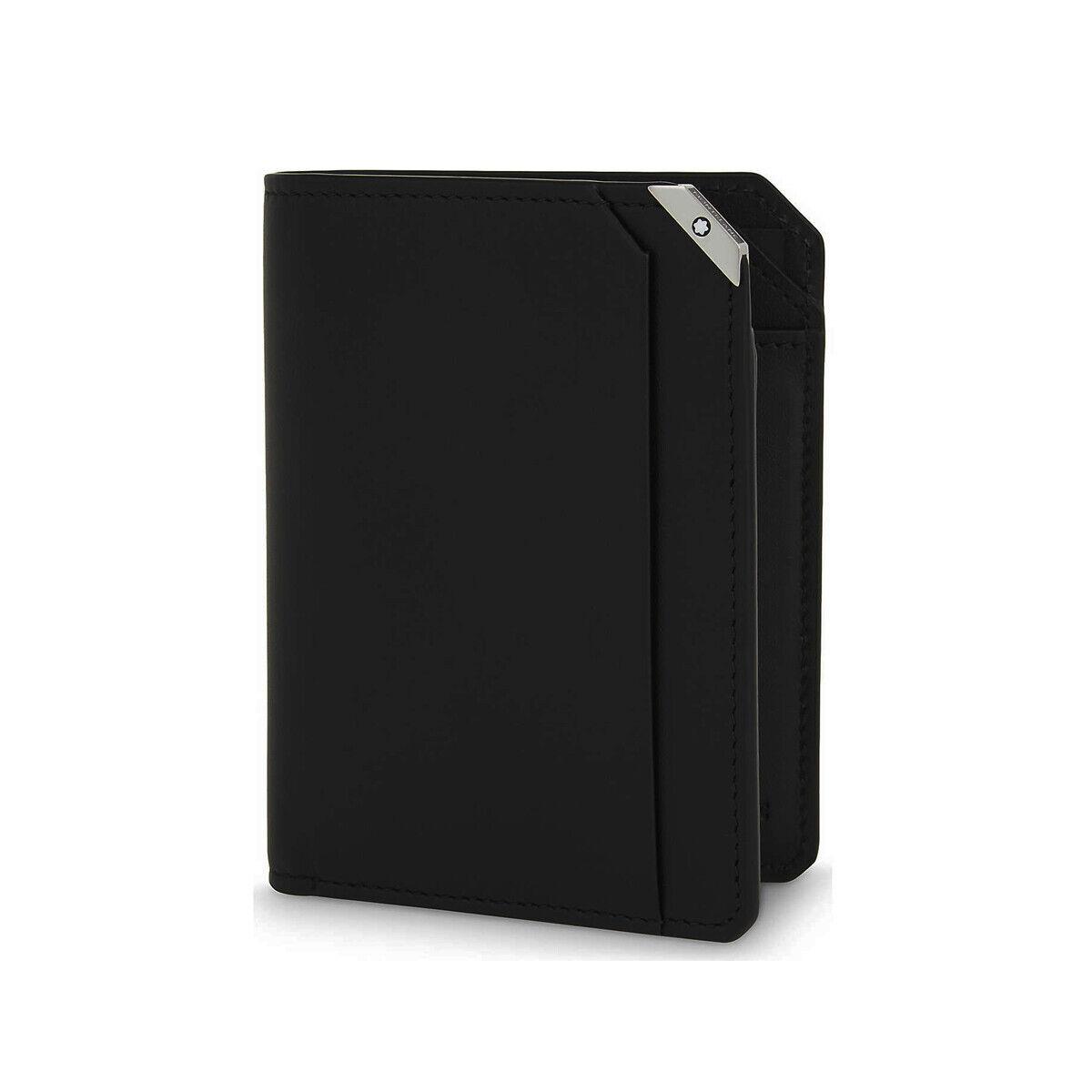 Montblanc Urban Spirit Black Leather Vertical Men`s Wallet 6CC 114668