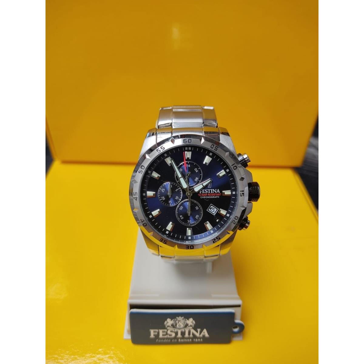 Watch Festina F20463/2 Chrono Sport Men 41 - 50 Stainless Steel