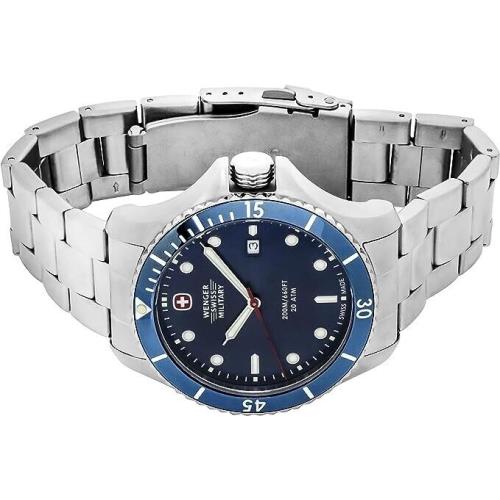 Wenger Swiss Military Men`s 0641.222 Seaforce Blue Dial Stainless