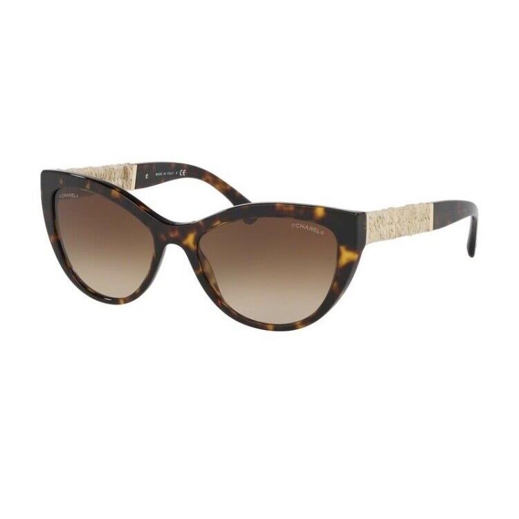 Chanel CH5409 C714S5 Sunglasses Dark Tortoise Brown Lens Butterfly 55-17-140