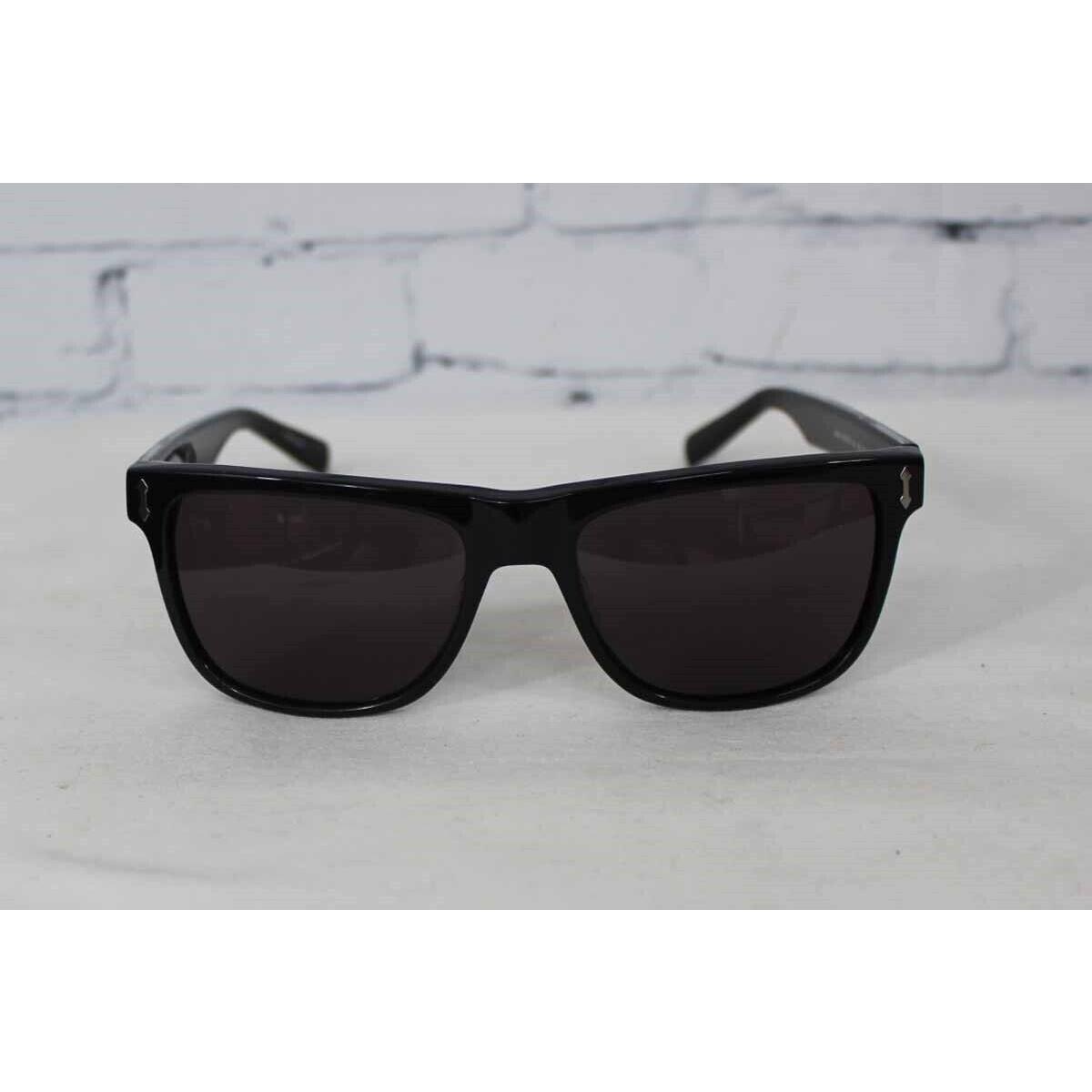 Dragon Brake Sunglasses Shiny Black Smoke Lens