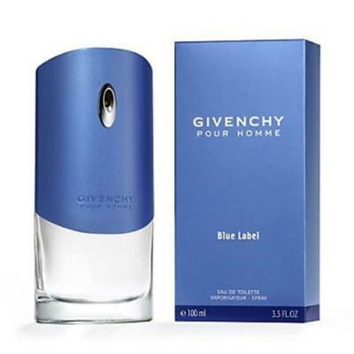 Givenchy Pour Homme Blue Label 3.4 oz / 3.3 oz Spray Edt Men