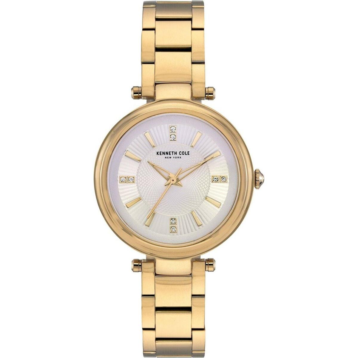 Kenneth Cole KC50961002 Ladies Dress Stainless Gold-tone Light Dial 30m