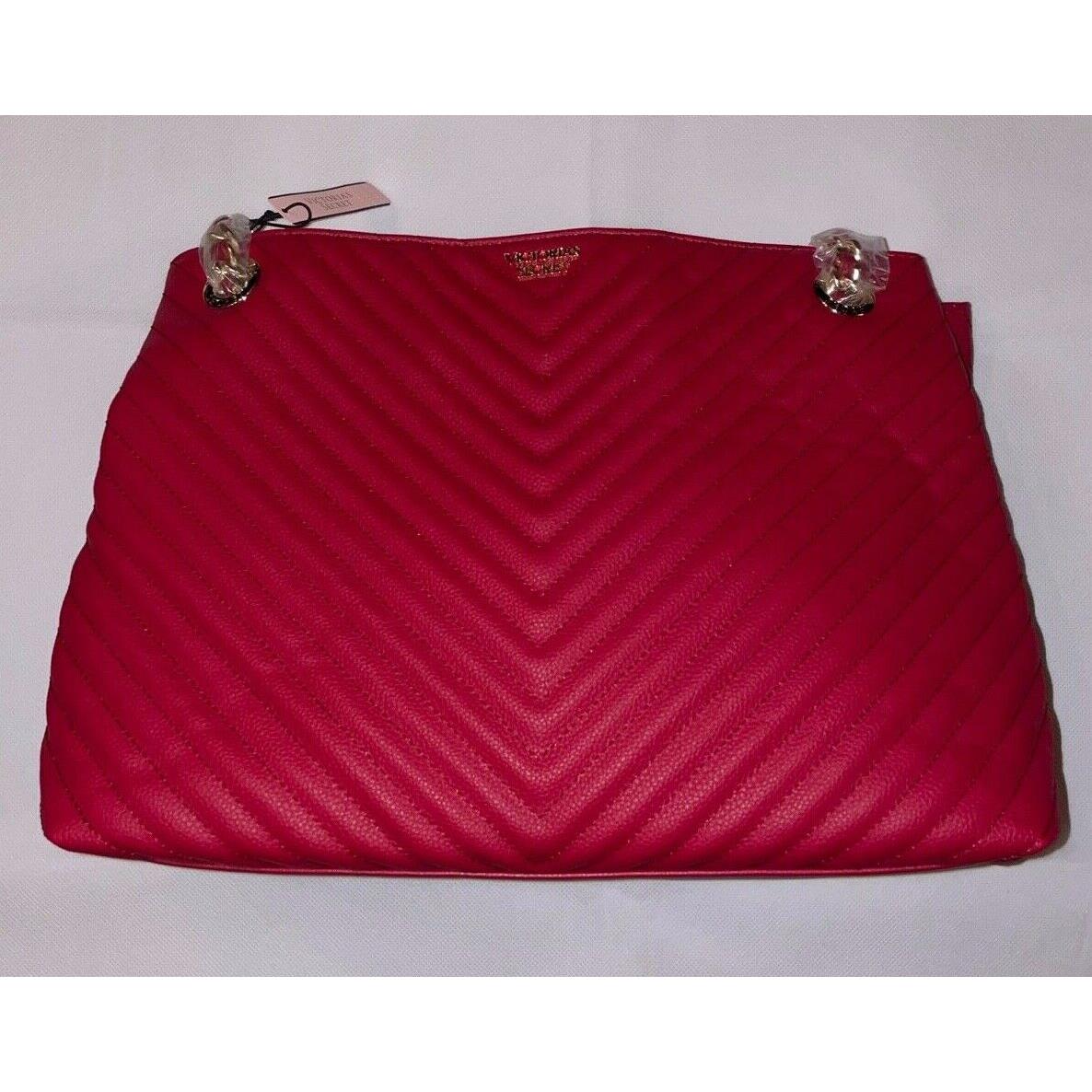 Victoria`s Secret Red Bag Purse with Zip Closure - Victoria's
