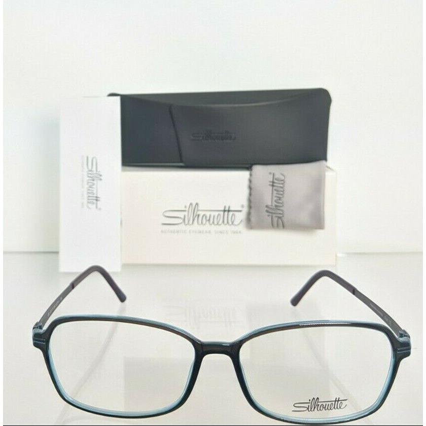 Silhouette eyeglasses  - Blue & Dark Plum color Frame 1