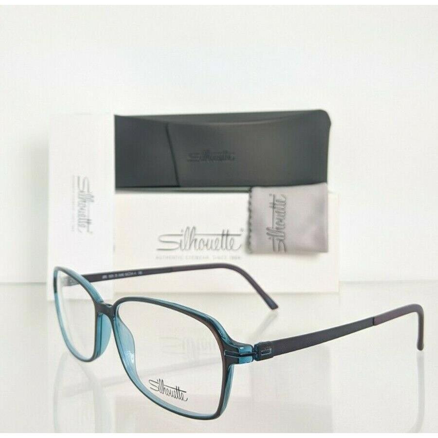 Silhouette eyeglasses  - Blue & Dark Plum color Frame 2