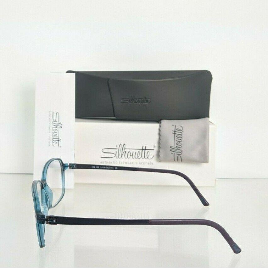 Silhouette eyeglasses  - Blue & Dark Plum color Frame 3