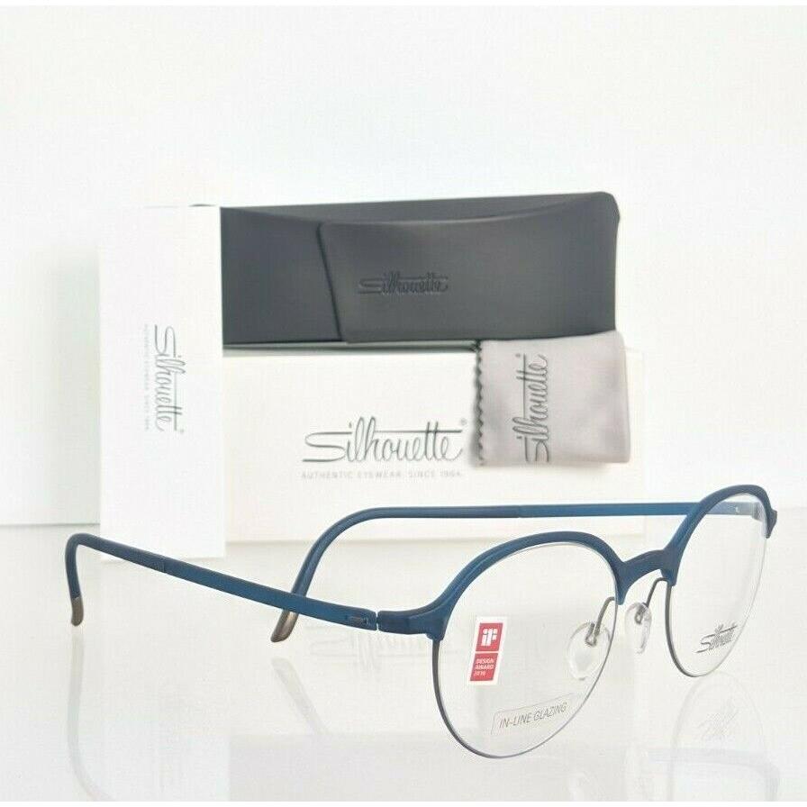 Silhouette eyeglasses  - Blue Silver Frame 1