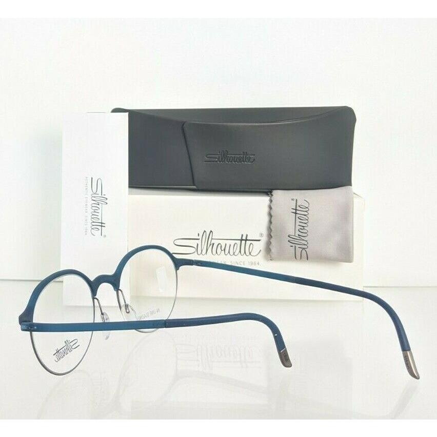 Silhouette eyeglasses  - Blue Silver Frame 4