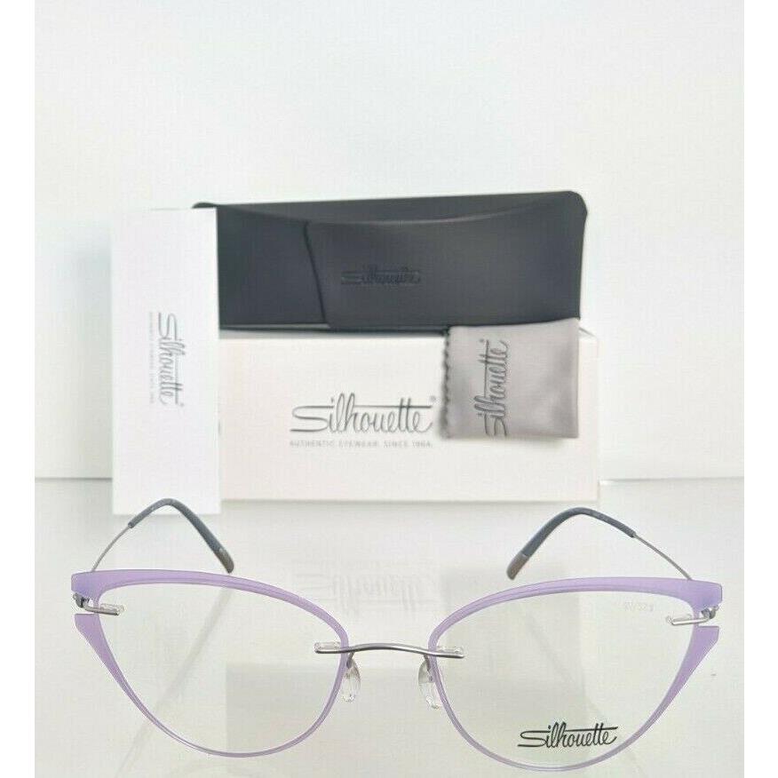 Silhouette eyeglasses  - Lavender & Silver Frame 1