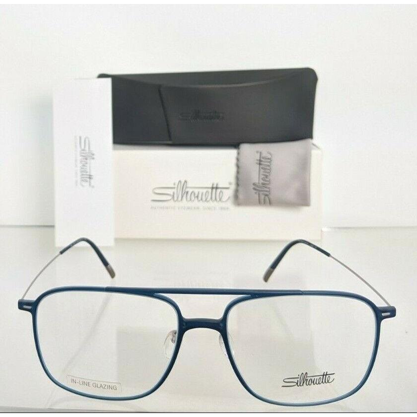 Silhouette eyeglasses  - Blue & Silver Frame 2