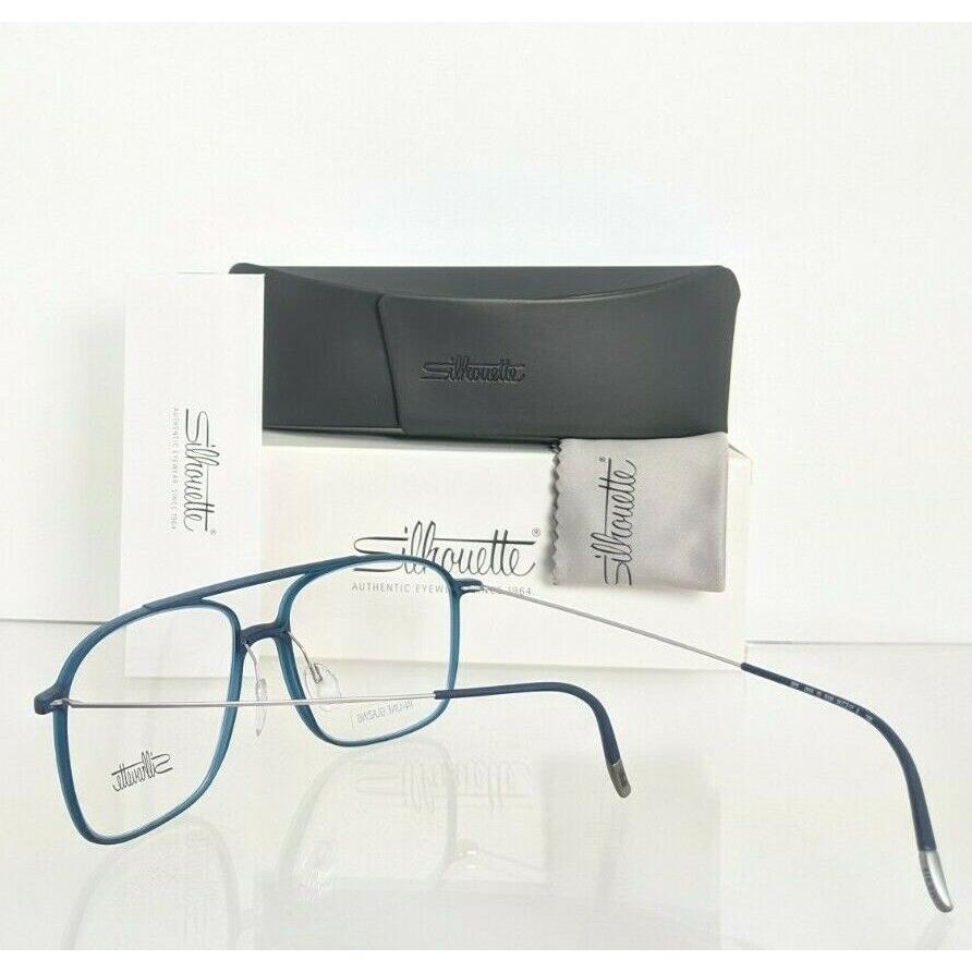 Silhouette eyeglasses  - Blue & Silver Frame 4