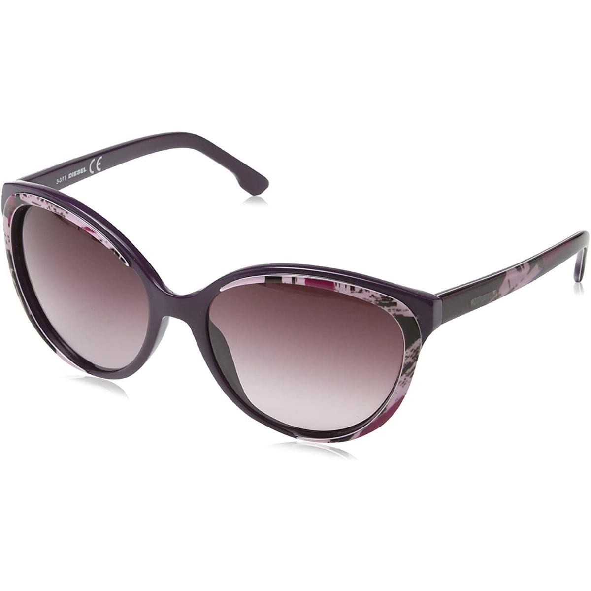 Diesel UV Protected Cateye Women Sunglasses - DL0009 57 05B 57 Grey Lens