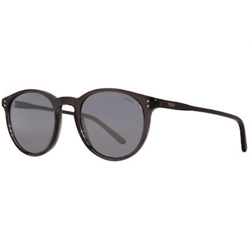 Polo Ralph Lauren PH4110 5536/6G Sunglasses Men`s Black Crystal/grey Mirror 50mm - Frame: Brown, Lens: Brown
